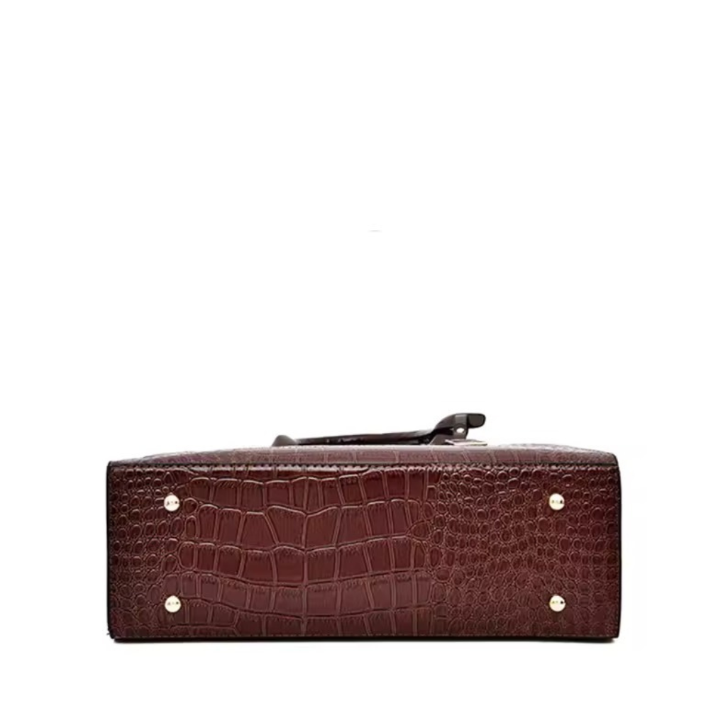 New York Croc-Print Carryall