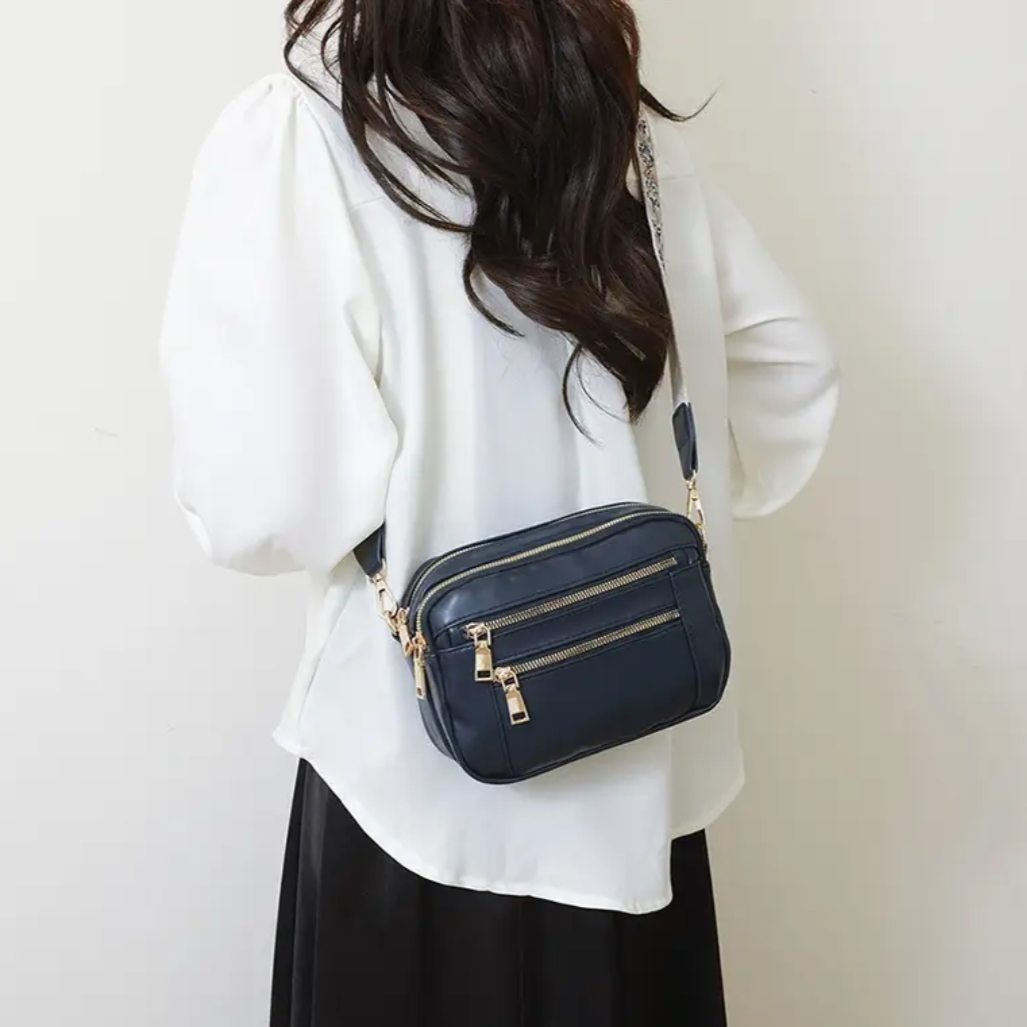 Pattern Strap Crossbody Bag