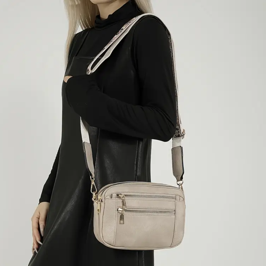 Pattern Strap Crossbody Bag
