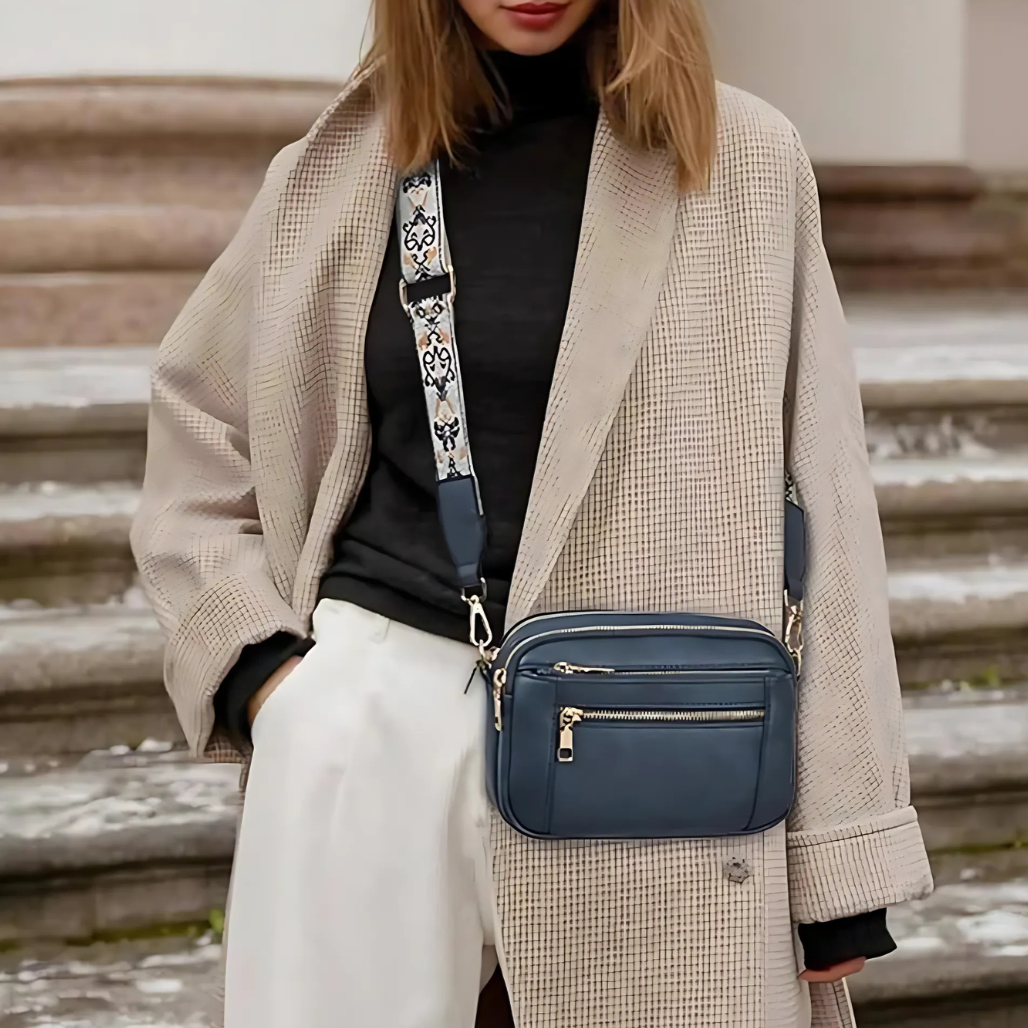 Pattern Strap Crossbody Bag