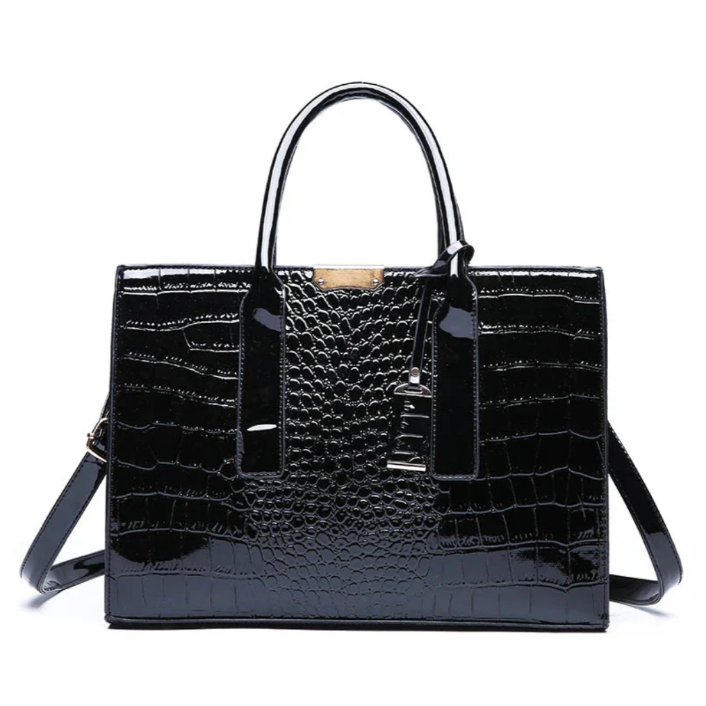 New York Croc-Print Carryall