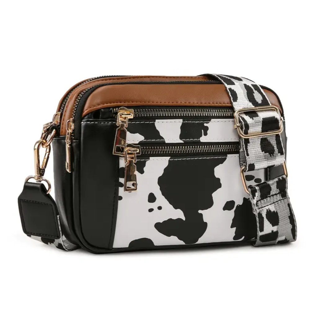 Pattern Strap Crossbody Bag