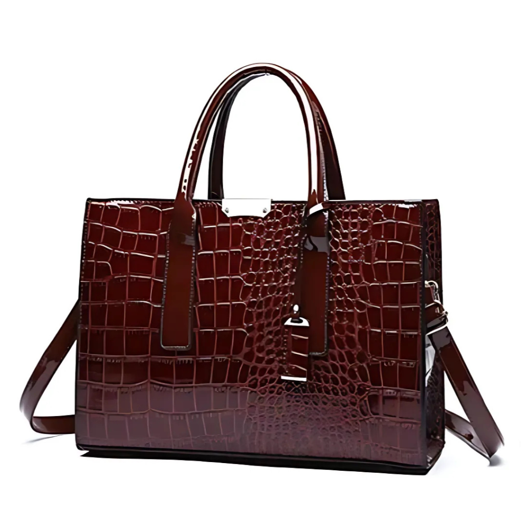 New York Croc-Print Carryall