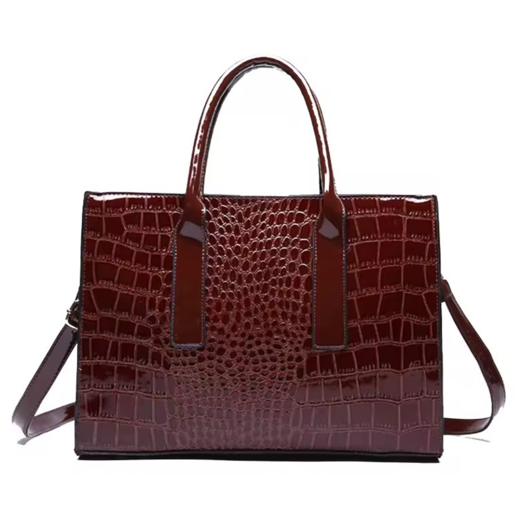 New York Croc-Print Carryall