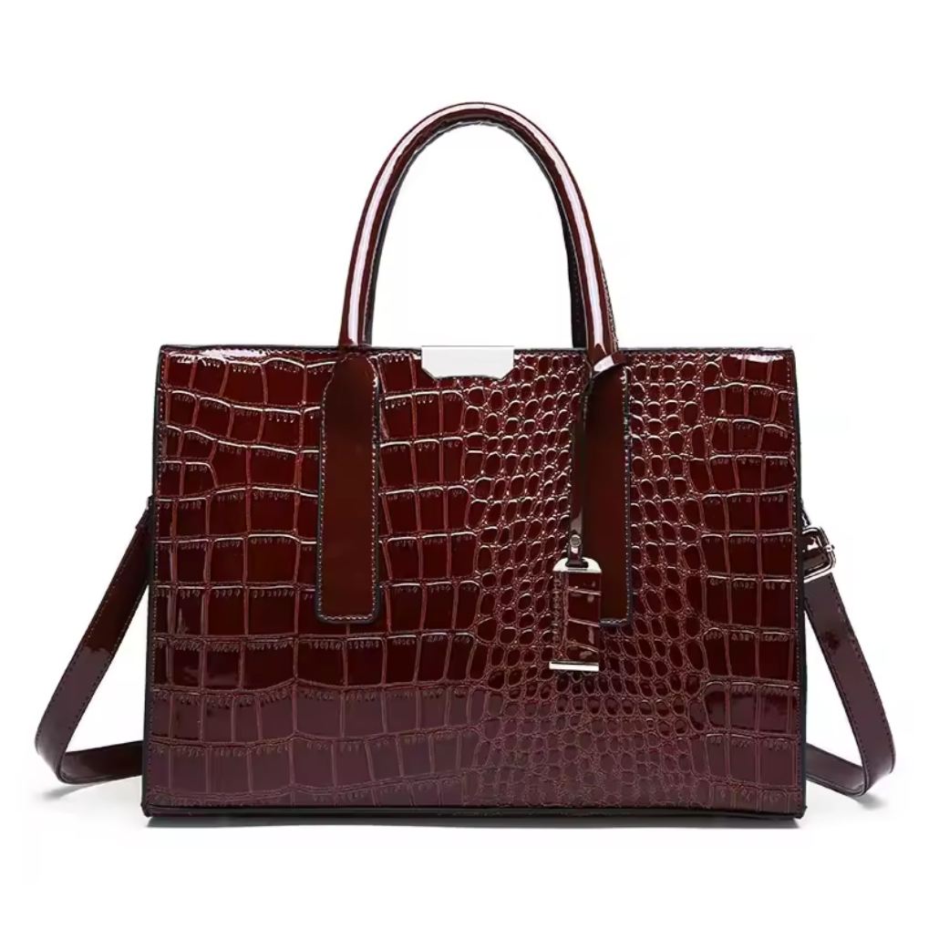 New York Croc-Print Carryall