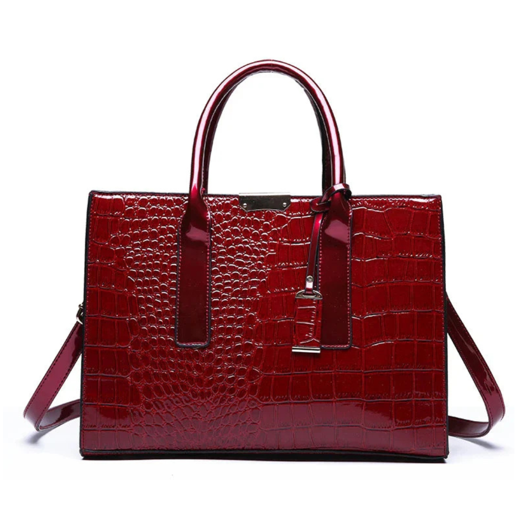 New York Croc-Print Carryall